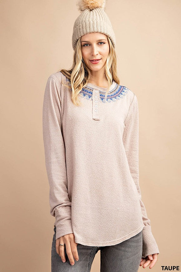 Audrey Embroidered Top
