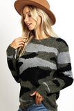 Zoe Camo Sweater