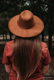 Sloane Suede Hat in Rust