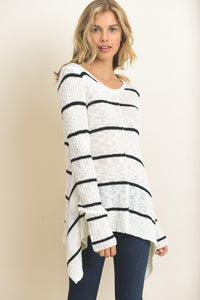 Coastal Stripes Sweater Top