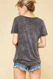 Stone Wash V-Neck Tee // More Color Options