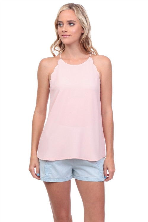 Scallop Tank Top // More Color Options