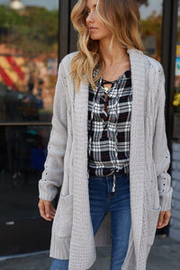 Cozy Cable Sweater Cardigan