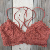 Caged Back Lace Bralette // More Color Options