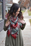Plaid Blanket Scarf // More Color Options